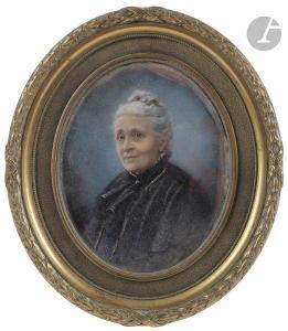 DEBILLEMONT CHARDON Gabrielle 1860-1957,Portrait d\’Emilie Pitat,19th century,Ader FR 2021-05-04