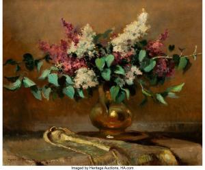 DEBRAUX René Charles Louis 1868-1938,Still Life with Lilacs,Heritage US 2019-09-12