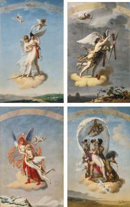 DEBRET Jean Baptiste 1768-1848,THE FOUR SEASONS,1804,Sotheby's GB 2018-10-29