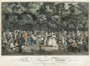 DEBUCOURT Philibert Louis 1765-1832,La Promenade Publique,1792,Swann Galleries US 2023-11-02