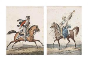 DEBUCOURT Philibert Louis 1765-1832,Officiers à cheval,Christie's GB 2016-11-30