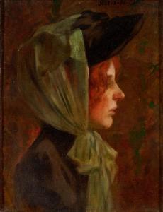 DeCAMP Joseph Rodefer 1858-1923,Portrait of a Woman in Profile,Skinner US 2024-03-06