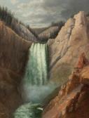 DeCAMP Ralph Earl 1858-1936,Yellowstone Falls,John Moran Auctioneers US 2015-05-30