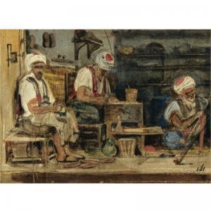 DECAMPS Alexandre Gabriel 1803-1860,COBBLERS IN THE SOUK,Sotheby's GB 2008-05-30
