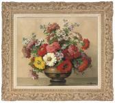 DECAMPS Maurice 1892-1953,Poppies, daisies and asters in a vase,Christie's GB 2008-04-29