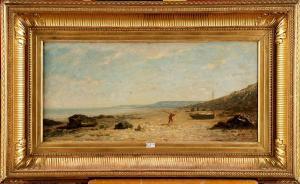 DECAN Eugène 1829-1894,Le retour du pêcheur sur la plage,VanDerKindere BE 2011-11-15