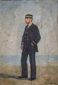 DECAN Eugène 1829-1894,Portrait d'officier de marine,Yann Le Mouel FR 2021-06-25
