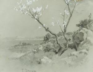 DECANIS Théophile 1847-1917,L'étang de Berre à Saint Chamas,Millon & Associés FR 2016-04-13