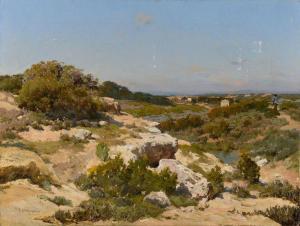 DECANIS Théophile 1847-1917,Le printemps dans la colline,Osenat FR 2020-11-24