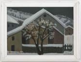 DECARLI Albert Joseph 1907-1996,Maisons sous la neige,1907,Piguet CH 2008-12-10