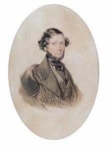 DECKER Albert 1817-1871,Porträt eines Herrn,1844,Palais Dorotheum AT 2018-11-20