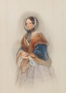 DECKER Georg,A full length portrait of a lady in a fur-bordered,Palais Dorotheum 2020-04-03
