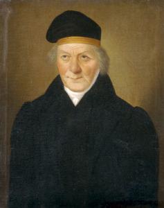 DECKER Johann Stephan 1784-1844,Idos férfi sapkás portréja,Nagyhazi galeria HU 2006-05-16