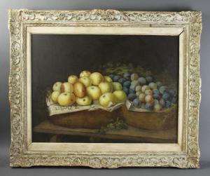 DECKER Joseph 1853-1924,Sill life apples and grapes,Kaminski & Co. US 2019-10-20
