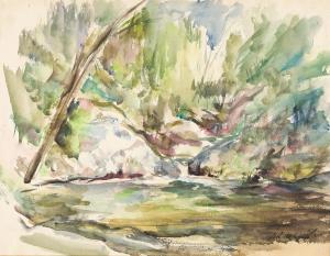 DECREEFT Jose,High in the Mountains, and Falls at White Creek, (,1943,Swann Galleries 2022-12-01