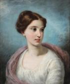 DEDREUX DORCY Pierre Joseph 1789-1874,Portrait of a young lady woman in white with ,Bruun Rasmussen 2023-11-06