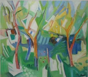 DEENY Gillian 1900-1900,Trees in Springtime, Provence,De Veres Art Auctions IE 2009-04-20