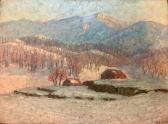 DEFONTAINE Louis Rodolphe,Paysage de montagne sous la neige,1925,Millon & Associés 2020-07-16
