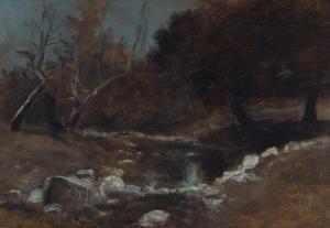 DeFOREST Lockwood,Nocturne at Hot Spring Creek, Montecito and Noctur,1913,Bonhams 2022-12-02