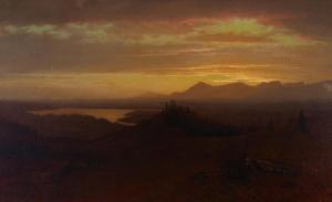 DeFOREST Lockwood 1850-1932,Sunset Beyond a Valley,1878,Bonhams GB 2023-04-25
