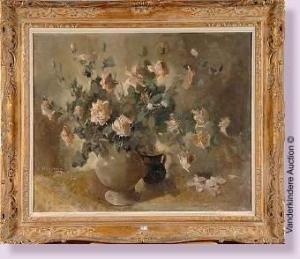 DEGAND Augusta 1900-1962,Vase de roses,1944,VanDerKindere BE 2010-09-14