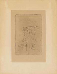 DEGAS Edgar 1834-1917,Danseuse mettant son chausson,1892,Galerie Koller CH 2015-06-27