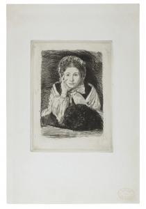 DEGAS Edgar 1834-1917,Marguerite Degas, soeur de l'artiste,1860,Christie's GB 2024-04-12