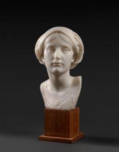 DEGEORGE CHARLES JEAN MARIE 1837-1888,Buste de femme,Ader FR 2018-06-22