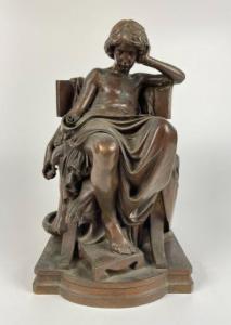 DEGEORGE CHARLES JEAN MARIE 1837-1888,La jeunesse d'Aristote,Osenat FR 2022-10-29