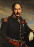 DEGEORGE Christophe Thomas 1786-1854,Portrait d'officier,1843,Labarbe FR 2017-06-24