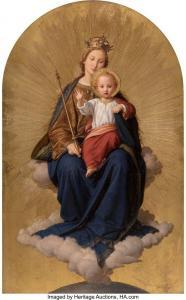 DEGER Ernst 1809-1885,Regina Coeli: Virgin and Christ Child enthroned in,Heritage US 2022-12-08