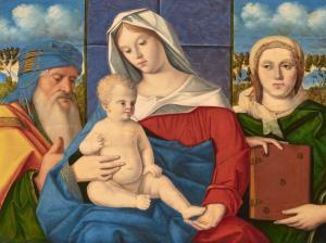 DEGLI INGANNATI Pietro,Madonna and Child, Saint Salomon and a female prop,Galerie Koller 2023-09-22