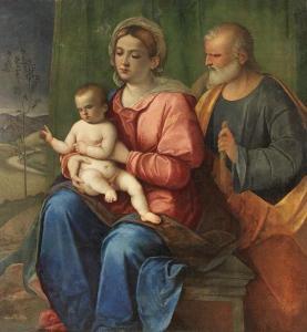 DEGLI INGANNATI Pietro 1490-1550,Sacra Famiglia,Farsetti IT 2021-05-14