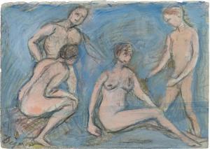 DEGNER Arthur 1887-1972,Badende / Weiblicher Akt,Galerie Bassenge DE 2022-12-02
