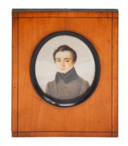 DEHARME Mlle Elisa Apollina 1805-1868,Portrait de jeune homme,1833,Millon & Associés FR 2016-07-07