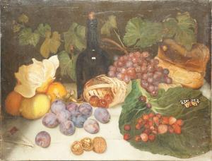 DEHAUSSY Adèle 1823-1907,Fruits sur une table,1850,Rossini FR 2022-06-29