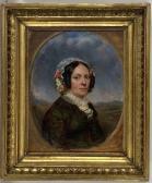 DEHAUSSY Adèle 1823-1907,Portrait de femme,1850,Hotel des ventes Giraudeau FR 2022-02-09