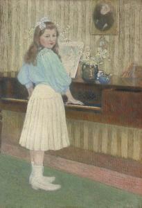 DEHOY Charles 1872-1940,The first piano lesson,Christie's GB 2008-01-24