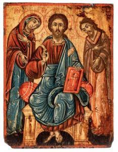 DEISIS,La Vierge et Saint jean Baptiste entourent le Christ,Millon & Associés FR 2020-01-22