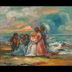 DEJEV Platon 1901-1981,LADIES ON A BEACH,1931,Waddington's CA 2009-05-04
