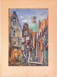 DEKKER Nicolas Charles 1898-1969,Street scenes,Pook & Pook US 2011-06-15