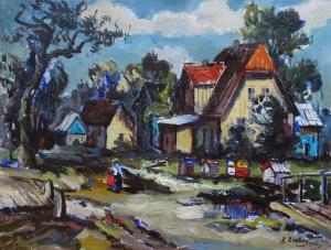 Dekters Karlis 1910-1997,Sunny day at Gulbene,1968,Antonija LV 2022-08-13