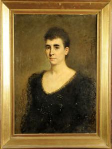 DEL AQUA Cesare,Portrait de Femme,1892,Galerie Moderne BE 2008-11-18