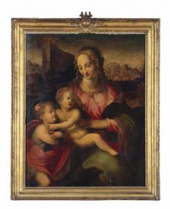 del BRINA Giovanni,Vierge à l'enfant avec Saint Jean Baptiste,Cornette de Saint Cyr 2017-05-23