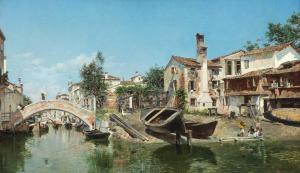 Del CAMPO Federico 1837-1923,Il Squero di San Trovaso, Venezia,Bonhams GB 2024-03-20