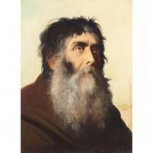 del CAMPO Francisco,portrait of a franciscan monk with a beard,1866,Sotheby's GB 2003-03-26