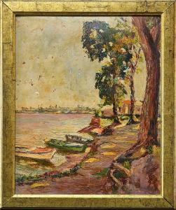 del CASTILLO Lola 1952,"Beach with Boats',Trinity Fine Arts, LLC US 2013-10-05