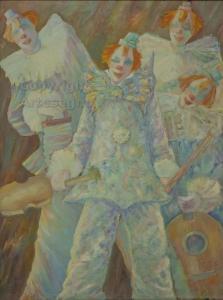 DEL FRATE Ferruccio 1924-2003,Clown,ArteSegno IT 2017-06-24