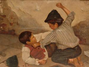 del Luzatto G 1800-1800,The Game; The Fight.,1884,Bonhams GB 2006-06-06