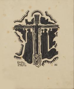 DEL MARLE Félix Aimé 1889-1952,Christ roi de France,1959,Mercier & Cie FR 2023-10-28